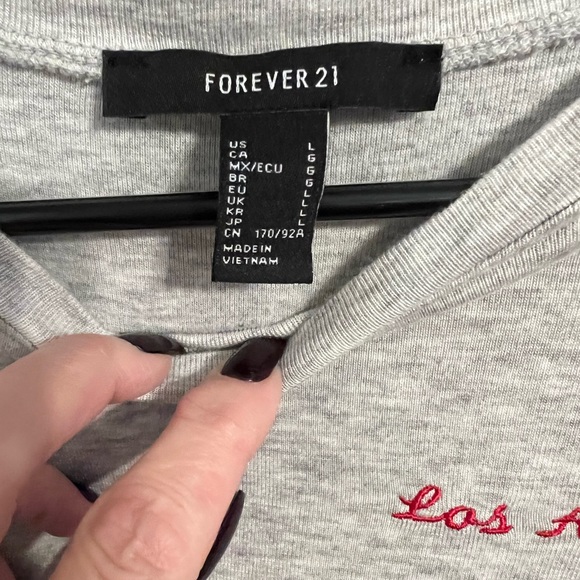 Forever21 Long Sleeve Crop Top - Picture 3 of 4